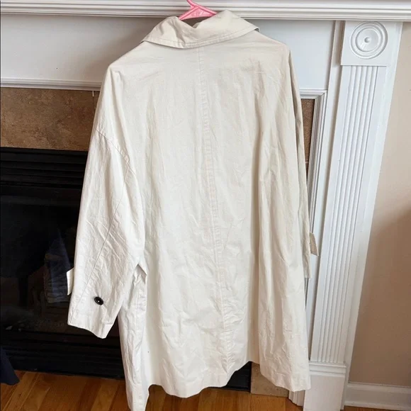 Zara Women's Classic Cream Trench Coat - Picture 4 of 5